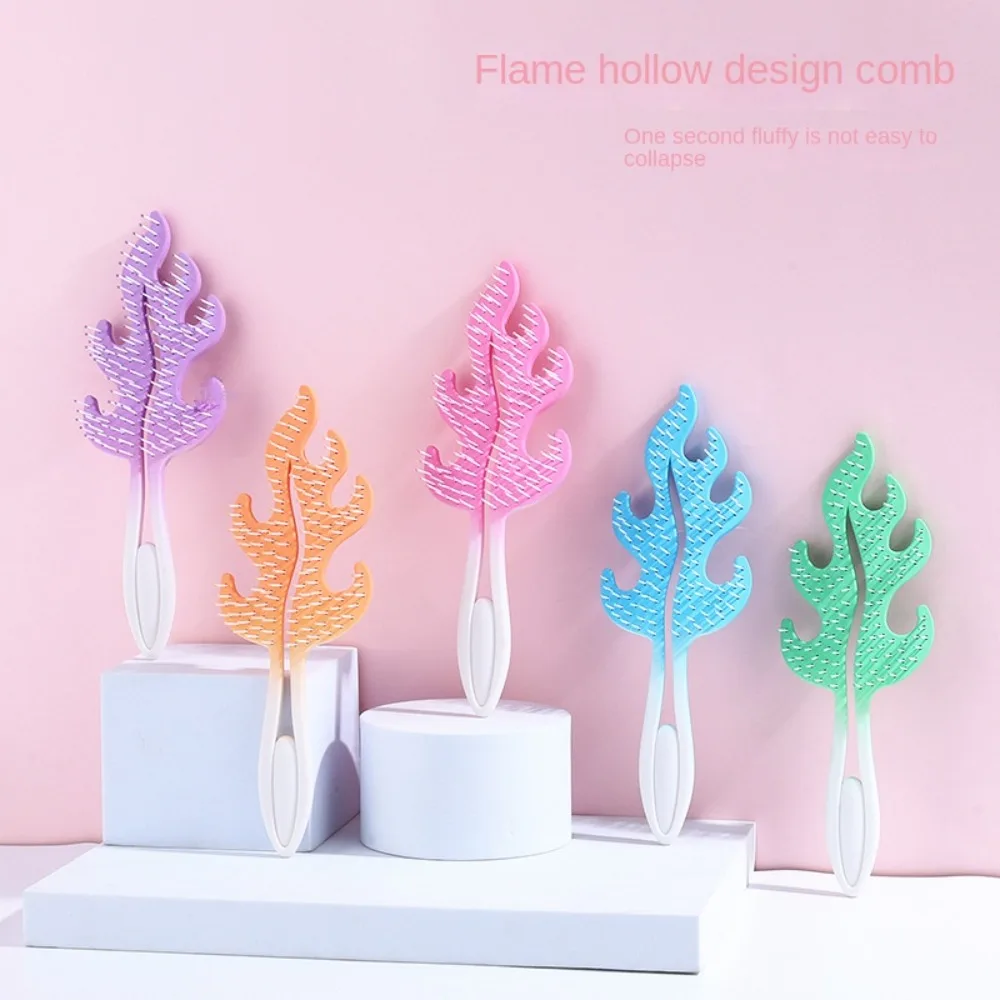Новый массаж кожи головы полая щетка для волос расчески пластиковый инструмент