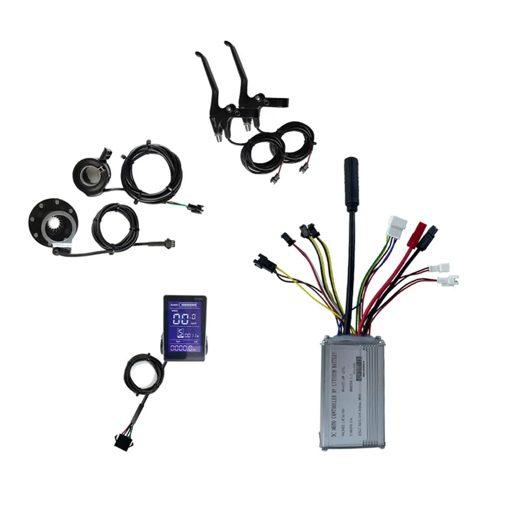 

E-bike Controllers JN 36/48V 250W 15A Controller+LCDGD06 Display+8 PAS+Throttle+Brake Lever Cycling Accessories Bicycle Parts