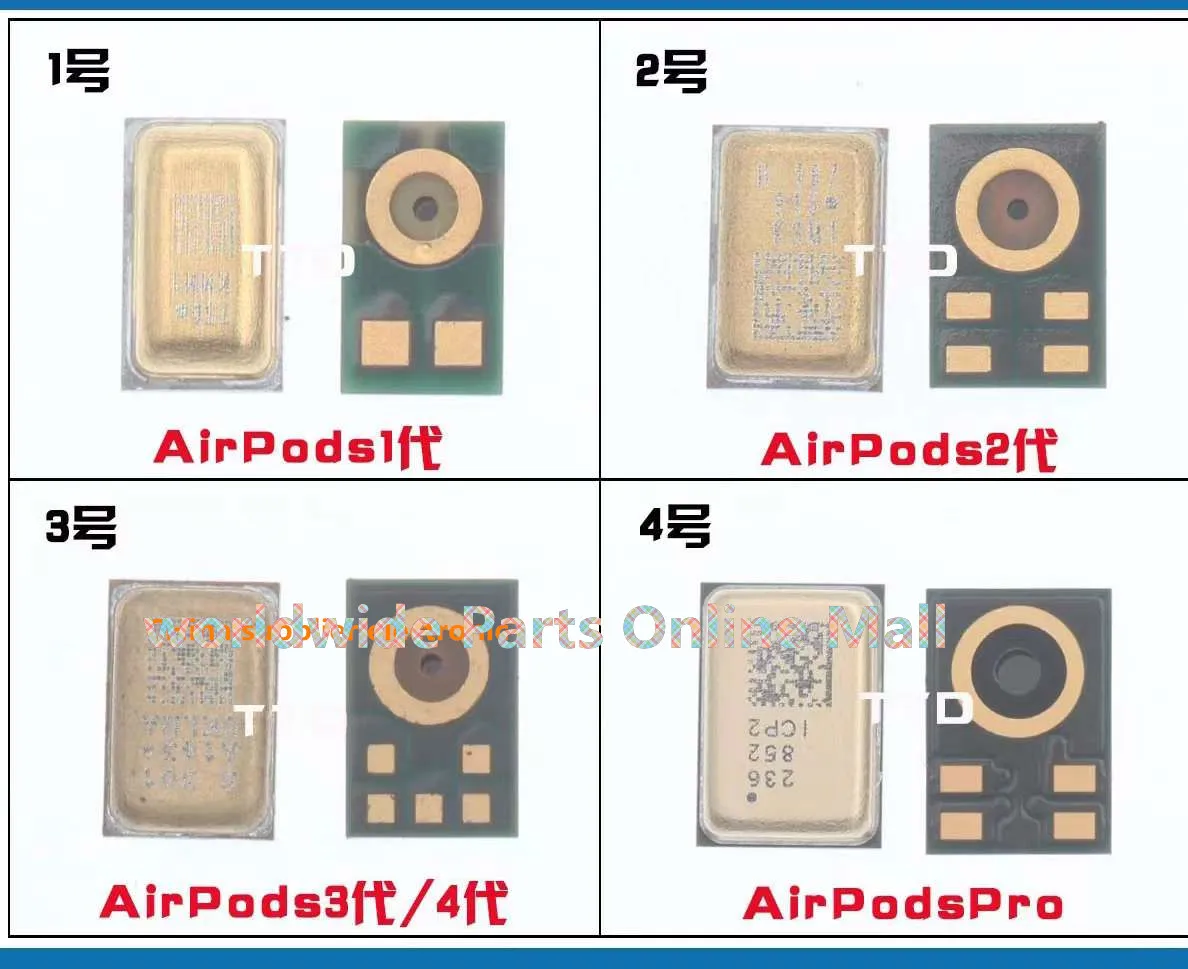 Внутренний микрофон-приемник динамик для Apple iPhone Airpods 1 2 3 4 pro Bluetooth-гарнитура