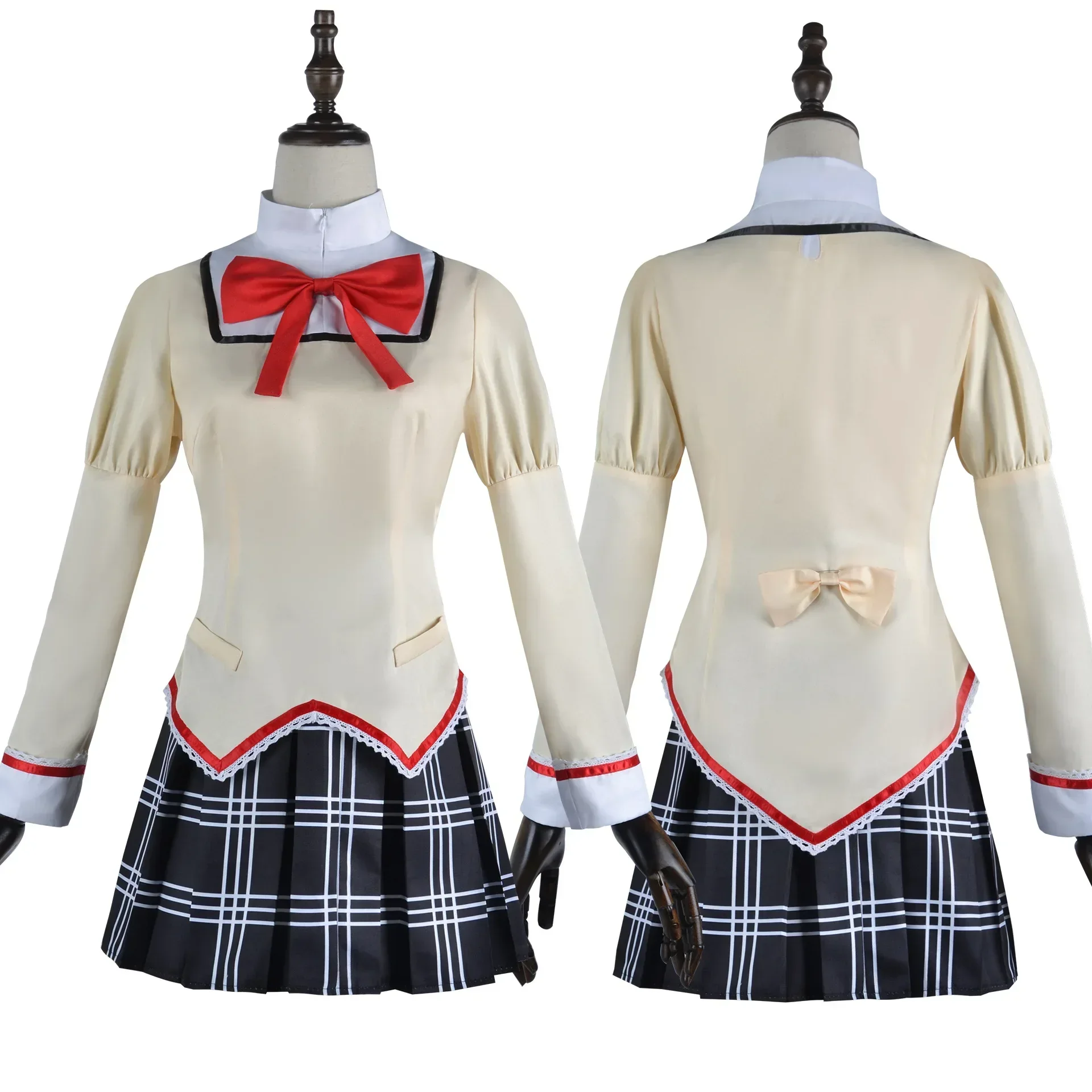 Аниме Puella Magi Madoka Magica Kaname Akemi Homura Miki Sayaka Sakura Kyouko Tomoe Mami Kospay Kossume Women Uniform