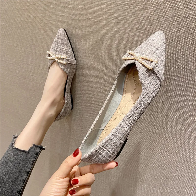 Женские однотонные лоферы на плоской подошве повседневные туфли больших