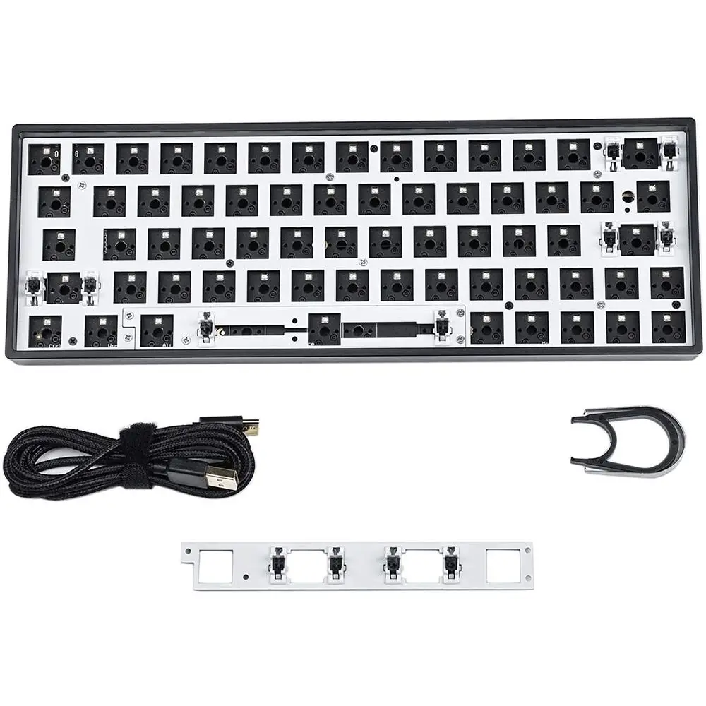 SKYLOONG GK64X GK64XS Комплект клавиатуры RGB горячая Распродажа заменяемая 60% программируемая Проводная фотография индивидуальный комплект PCB Монтажная пластина