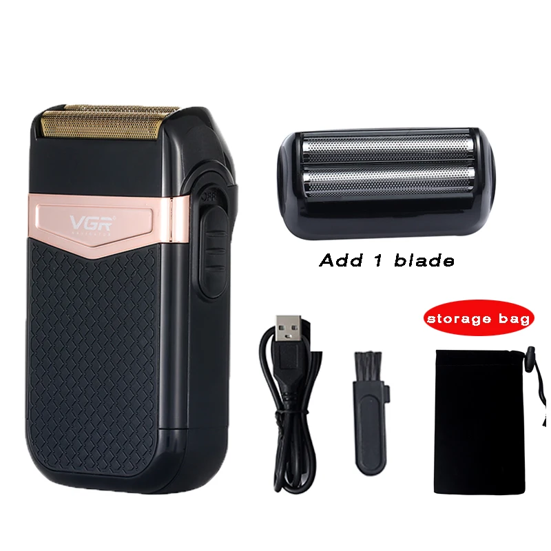 mustache trimmer for men Shaver tondeuse barbe Body Wash Mini Version Portable Leather Case Shaver for Menone Blade