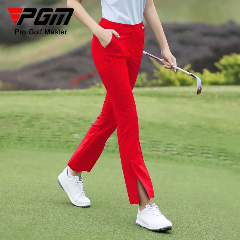 PGM Golf 9 Points Long Pants Women Autumn Lady Slim Fit Trousers Breathable Clothing Antibacterial Anti-Wrinkle Sports Clothes