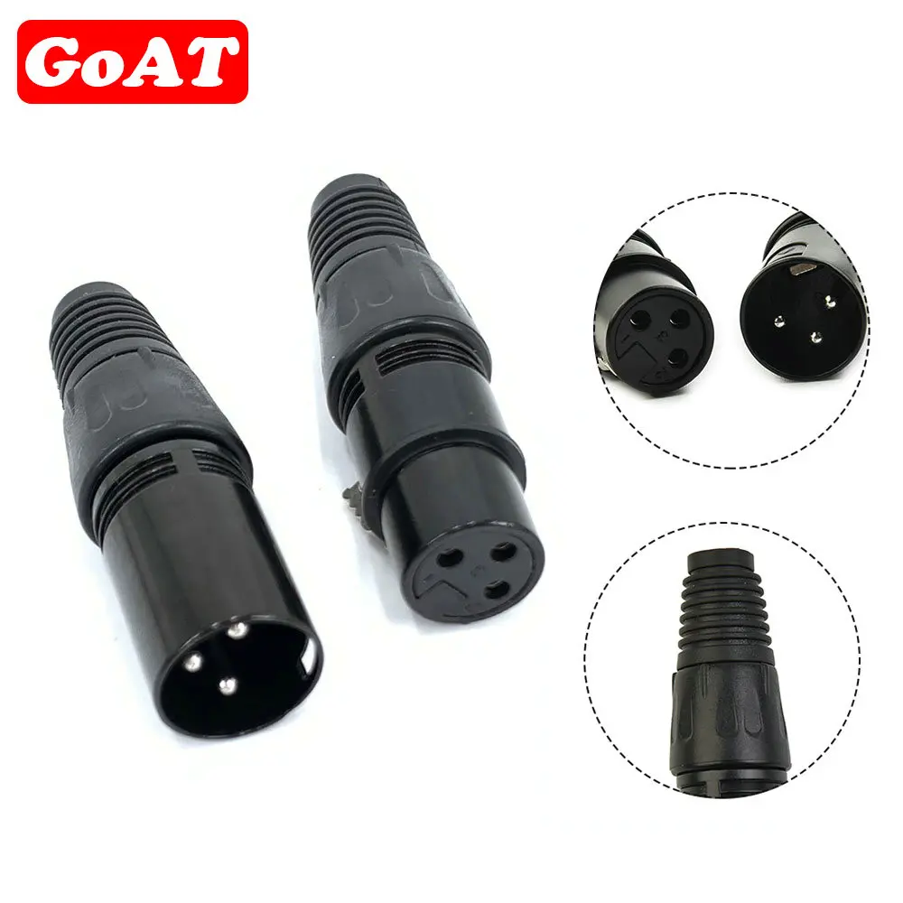 

1 пара XLR DMX 3-контактный микрофонный аудиокабель, штекеры, разъемы, штекеры для микрофона, змеиные штекеры, кабельные разъемы