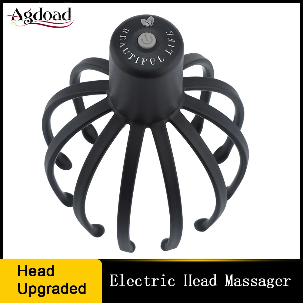 

Электрический массажер для головы 12-Claw, 3 режима вибрации, Массажер Для Головы Осьминог, массажер для снятия стресса, массажер для головы, снятие усталости головы