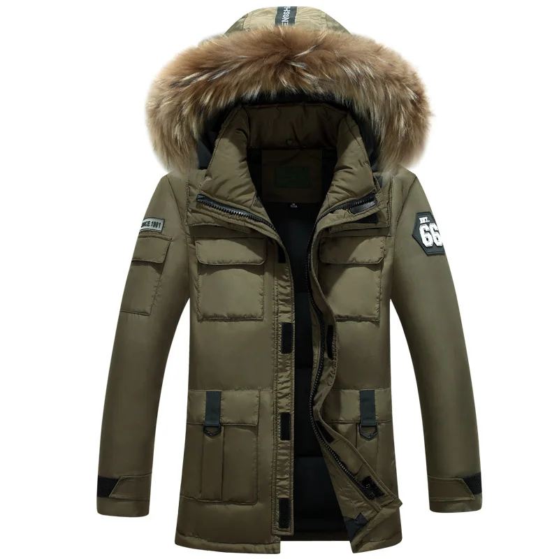 Hot 90% winter down jacket men thick warm coat mens down parka men's duck down jacket waterproof soft windproof outwear parkas