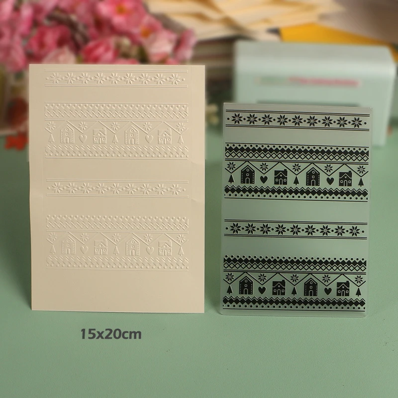 Пластиковая папка для тиснения duрождения Коллекция 8 бумажных тисненых цветов