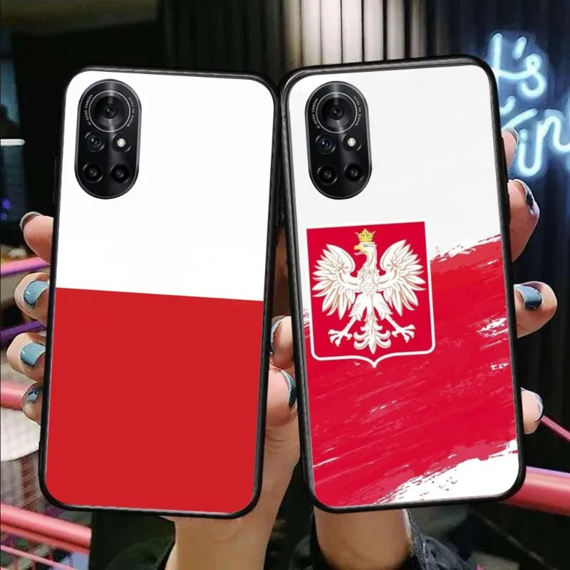 

Чехол с флагом польской для телефона Honor 70 50 20 7S X9 X8 X7 Magic 4 3 Pro
