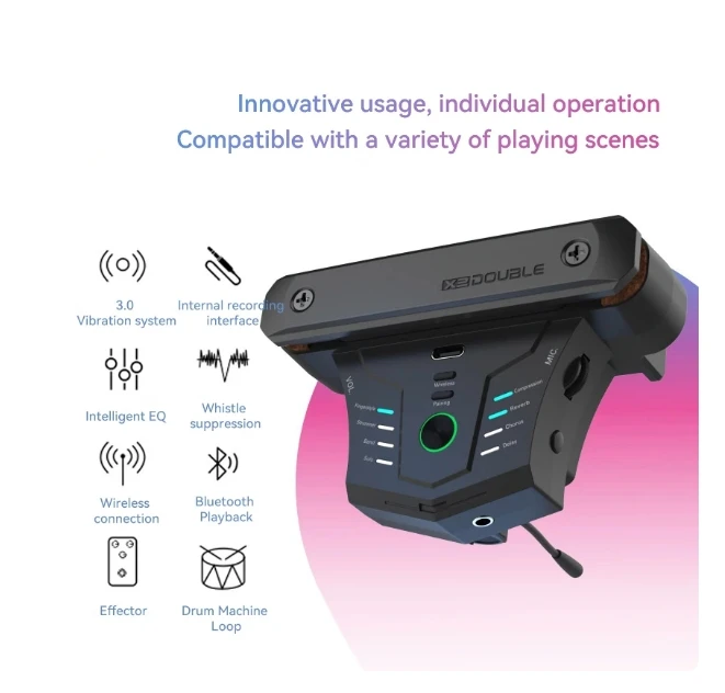 Двойные беспроводные резонансные звукосниматели G0 Pro для гитары