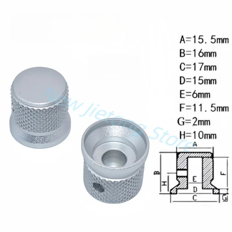 1 шт. 17x16 мм потенциометр из алюминиевого сплава крышка управления громкость