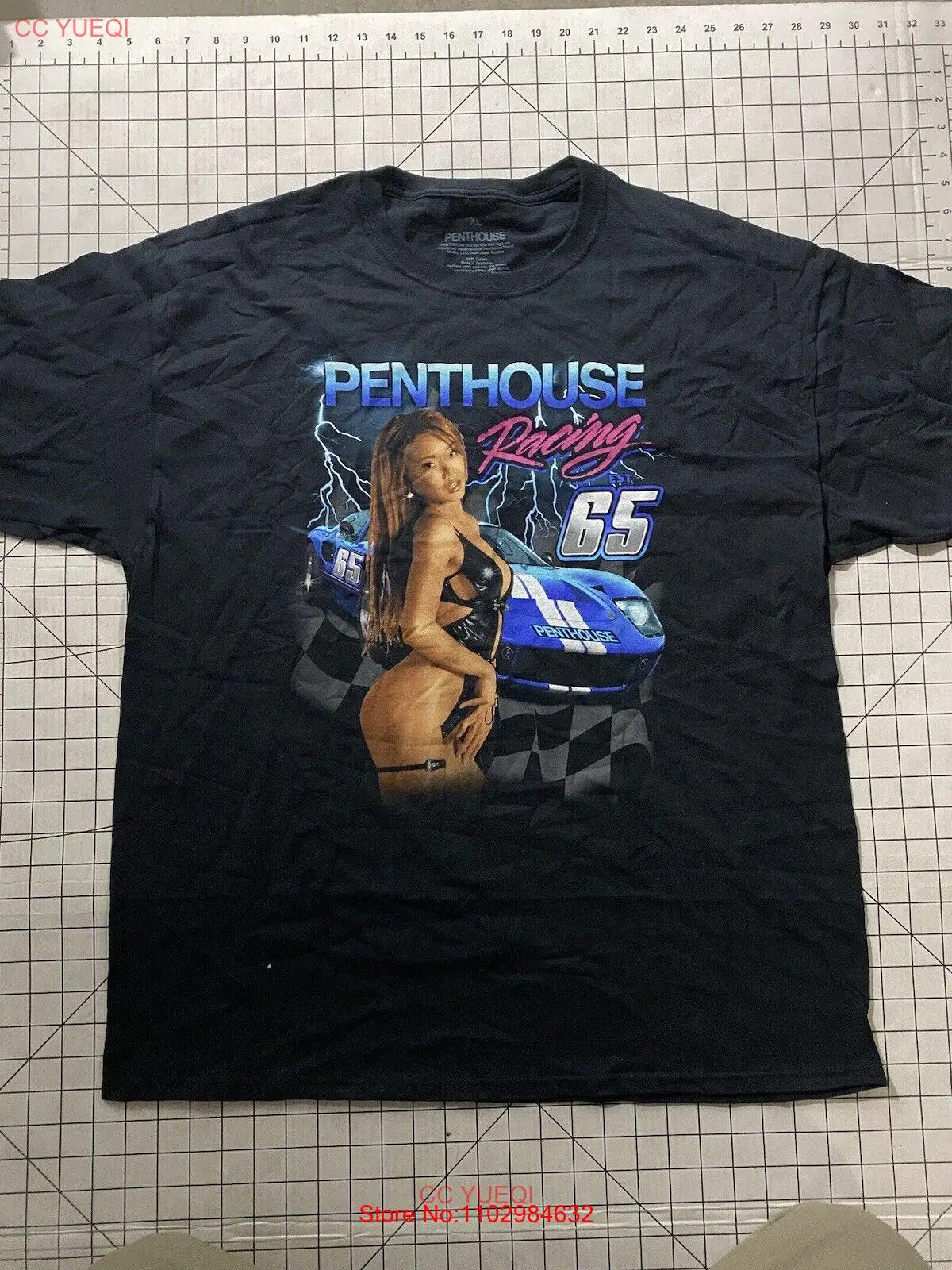 Пентхаус черная рубашка для гонок 65 взрослая азиатская модель новинка XL