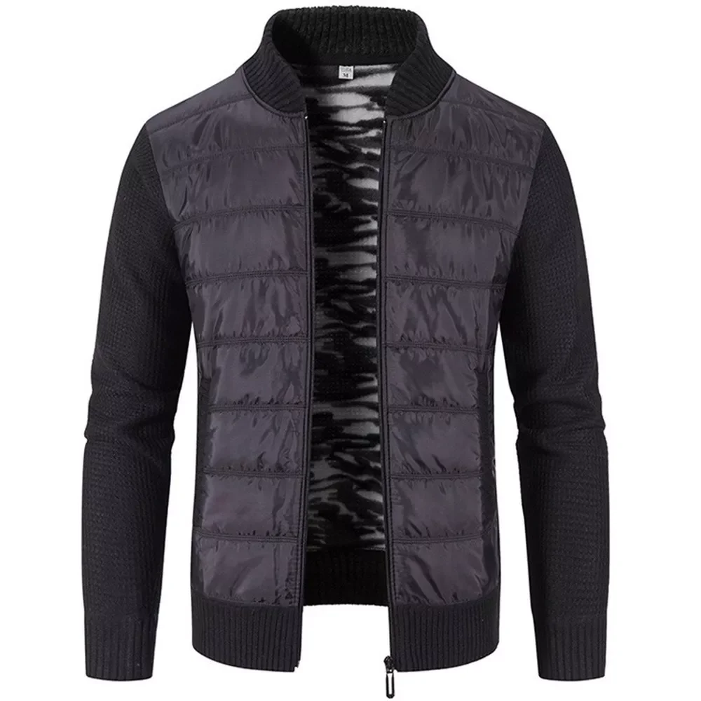 New2022 Sweater Men's Spring And Autumn Korean Loose Sweater, Wearing Winter Thickened Splicing Coat