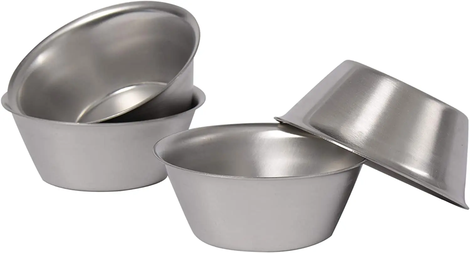 

stainless steel nata moulds set of 4 pastel art32207