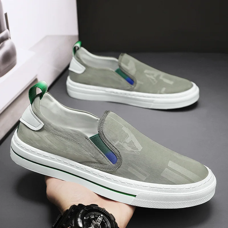 

Men Canvas Shoes Slip On Loafers Breath Comfort Casual Sneakers Spring Autumn Fashion Tenis Masculino Zapatillas Hombre DM-218