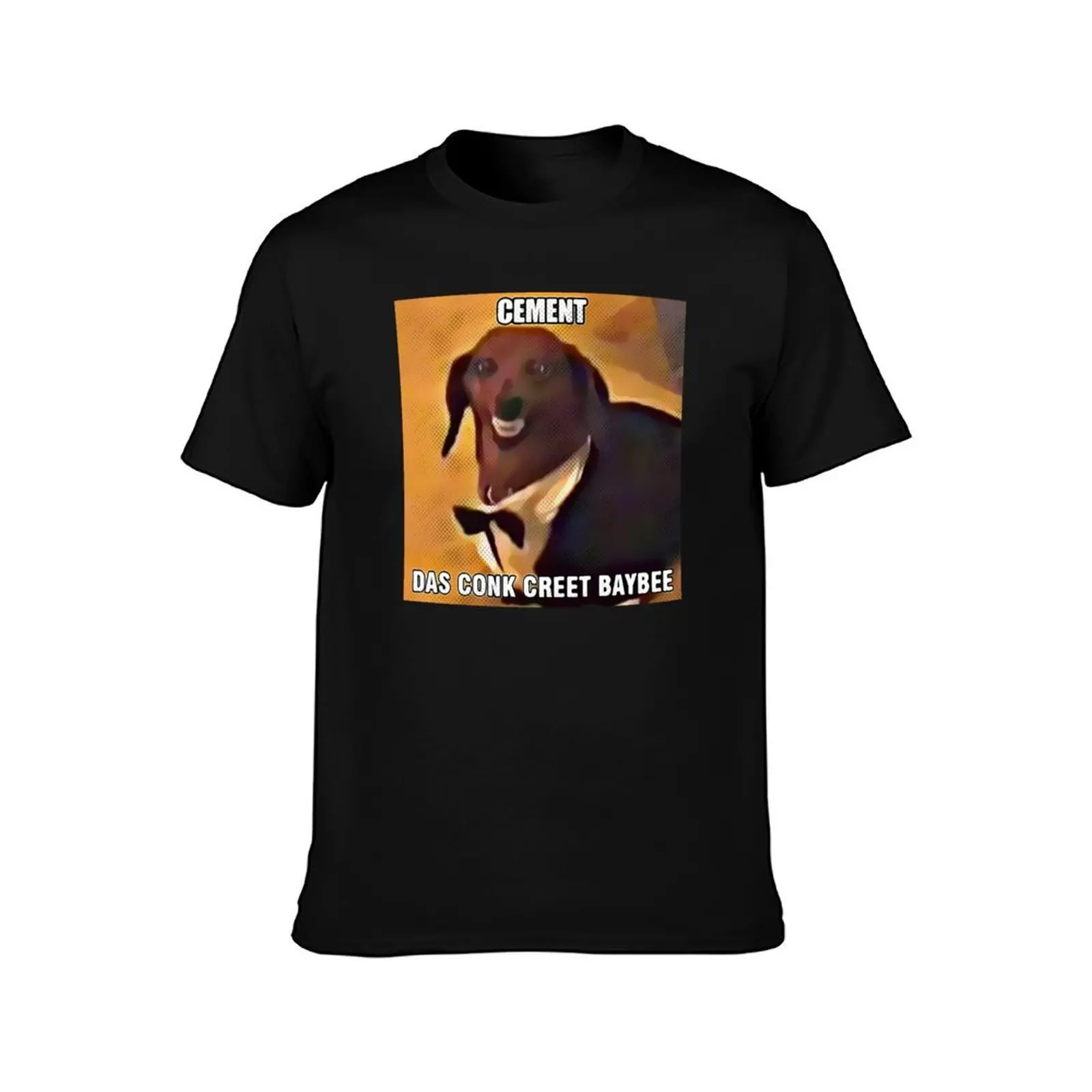 Фото Футболка Dachsund Meme Cement das Conk Creet Baybee, повседневная свободная футболка с короткими рукавами для мужчин №2