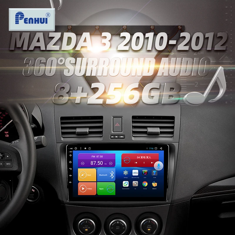 

HIFI for Mazda 3 2010-2012 Car Radio Multimedia Video Player Navigation GPS Android10.0 double din