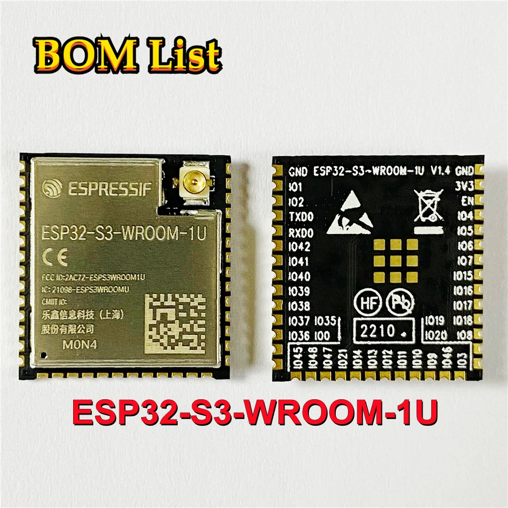 ESP32-S3-WROOM-1U ESP32-S3-WROOM-1U-N4 ESP32 S3 WROOM 1U 2 4 GHz беспроводной модуль и BLE 5 |