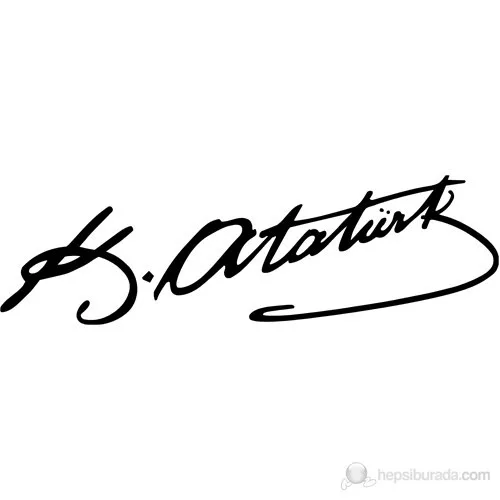 

Фирменная наклейка Kemal Ataturk, черная фольга, 20 см