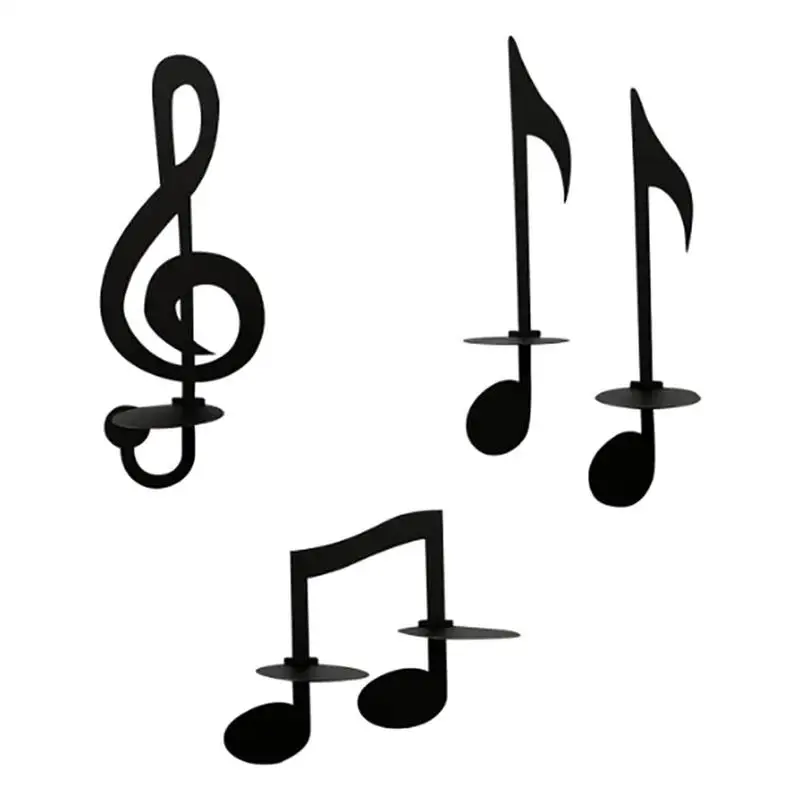 Ornaments Music Note Candlestick Music Symbol For Bedroom Living Room