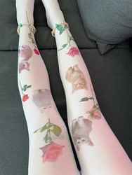 Колготки с принтами 