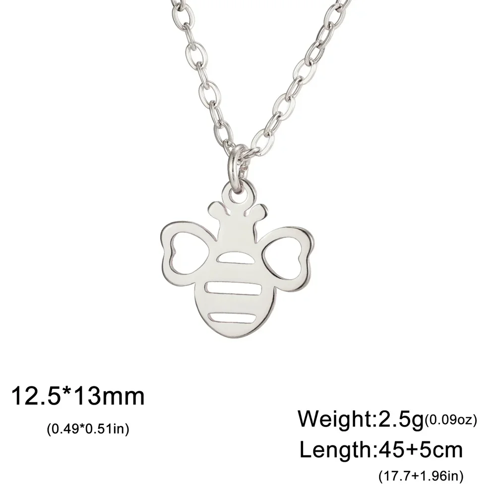 Ожерелье с подвеской My Shape Little Bee для женщин и девочек подвески из нержавеющей