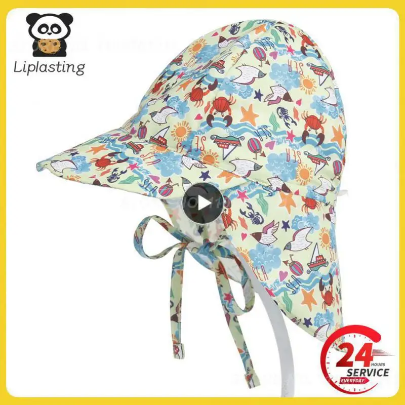 

1PCS Quick-drying l Children's Bucket Hats For 3 Months To 5 Years Old Kids Wide Brim Beach UV Protection Outdoor Essential Sun