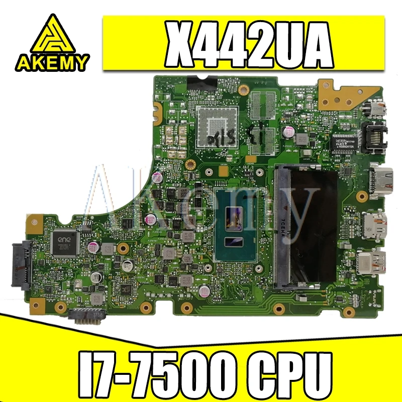 

Akemy For Asus X442 X442U X442UA X442UR X442UQ X442UQK X442UQR Laotop Mainboard X442UA Motherboard with I7-7500 CPU