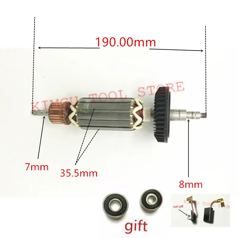 

Якорь ротора ARMATURE AC220-240V, замена для MAKITA 9565C 9565CV 9565CVR 9565PC 9565PCV 515228 -2 9564CV 9565PCV 9564PCV