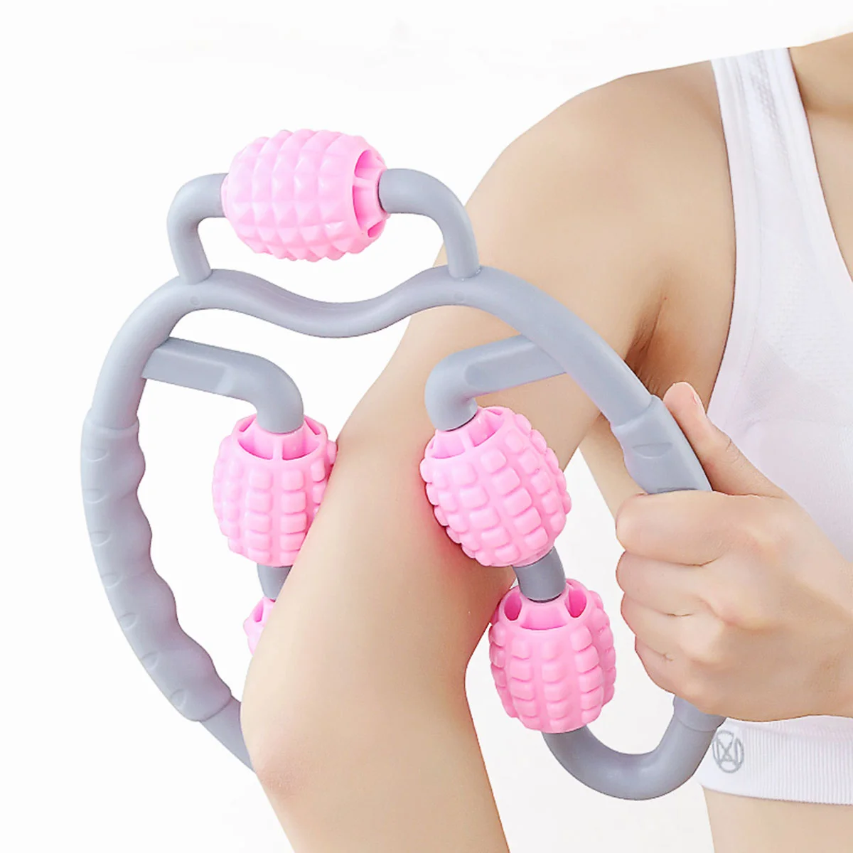 

Multi-function Yoga Leg Massager Leg Muscle Relaxation Roller Leg Stick Fitness Leg Clamp Massager Roller )