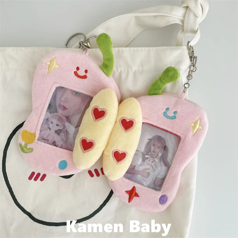 ź miękki pluszowy uchwyt na identyfikator w kształcie motyla 3 5 cm unisex stylu casual