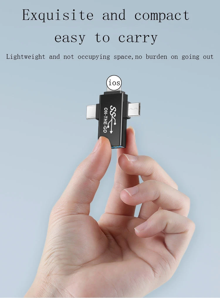 Адаптер OTG 3 в 1 с разъемом микро-Usb Type-C и Usb 0 | Строительство ремонт