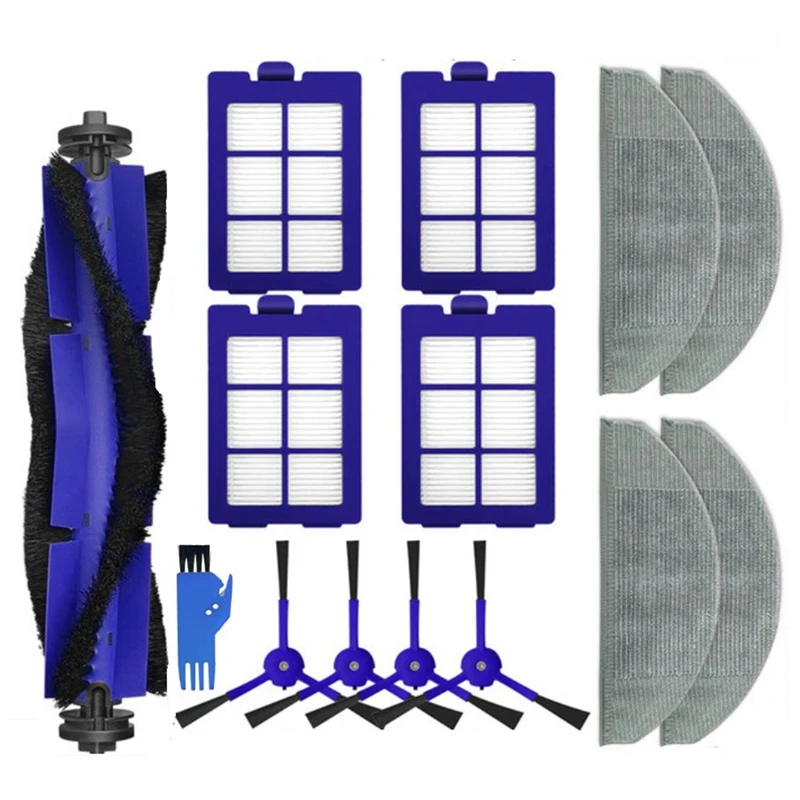 

14 шт. моющаяся основная боковая щетка, фильтр НЕРА, ткань для швабры для Eufy Robovac X8, гибридный аксессуары для робота-пылесоса Kit