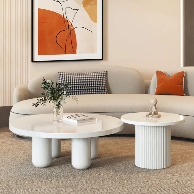 

Luxury Wood Modern Coffee Table Nordic Sofa Mdf Designer Tea Center Table Set Living Room White Mesas De Jantar Cute Room Decor