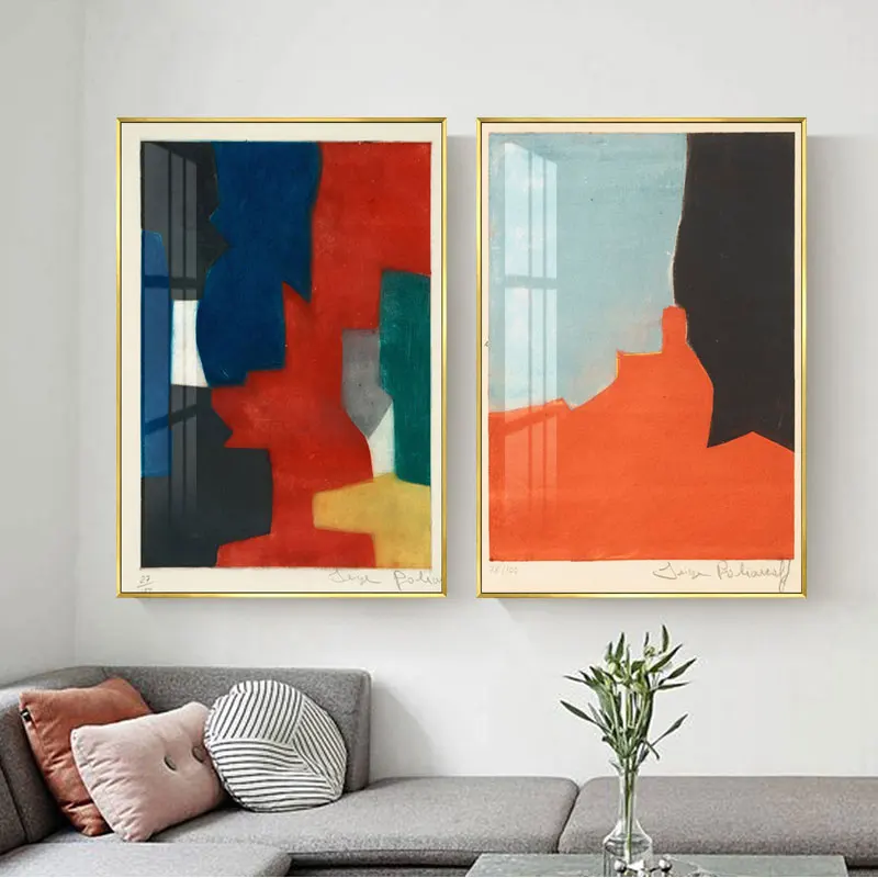 

Colorful Geometry Aesthetics Abstract Wall Art Print Canvas Painting Scandinavia Nordic Poster Decor Pictures For Living Room