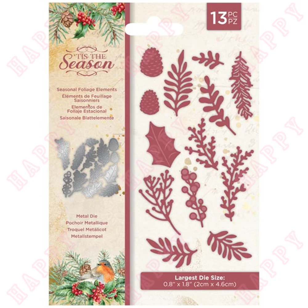

Metal Cutting Dies Seasonal Foliage Elements Series Scrapbooking DIY Decoration Embossing Template Paper Craft Blade Knife Mould