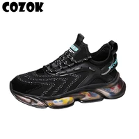 cozok men sneakers 2022 new comfy running shoes mesh man sports shoes breathable sneakers for men spring summer men casual shoes