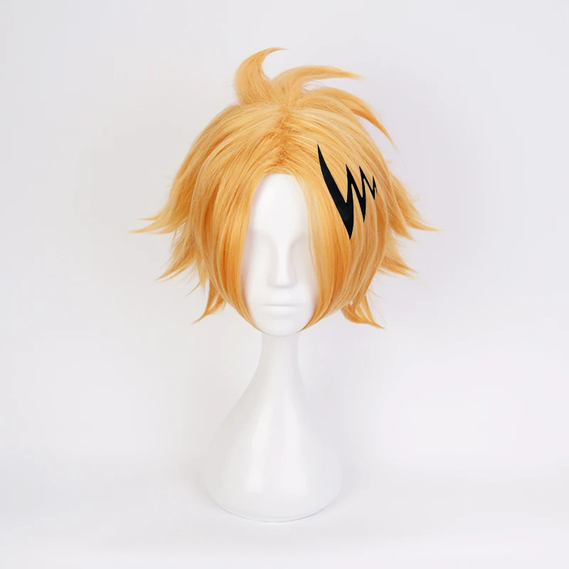 My Hero Academia Kaminari Denki Wig With Headwear Cosplay Costume Boku no Hero Academia Heat Resistant Synthetic Hair Wigs