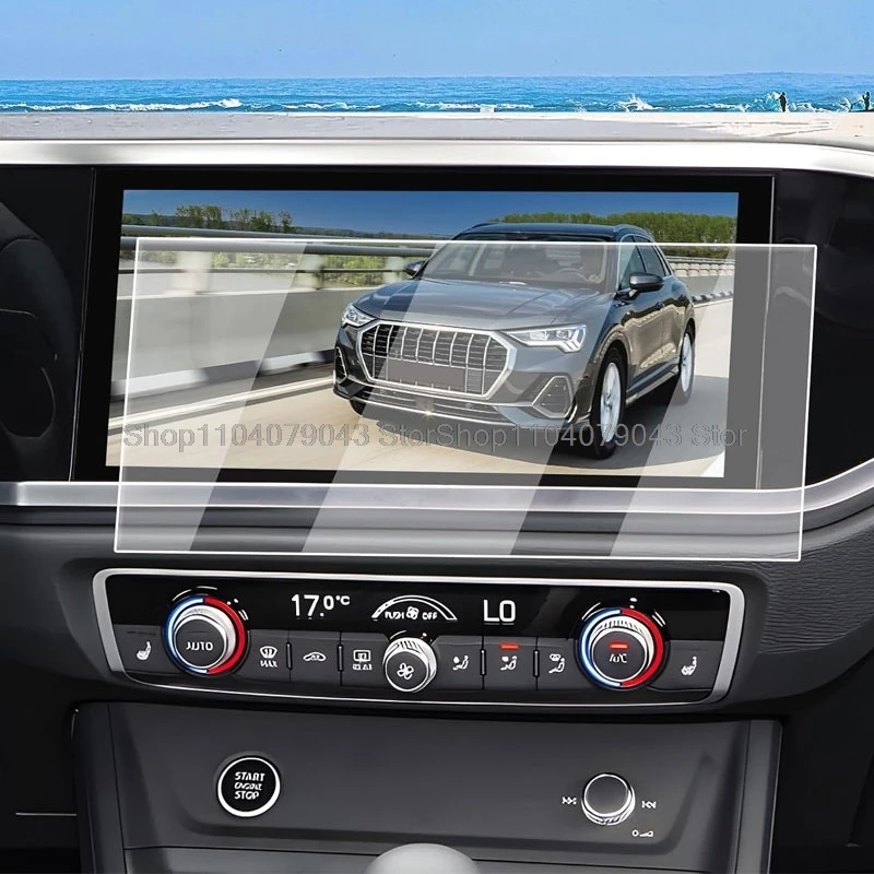 Защитная пленка из закаленного стекла для Audi Q3 F3 2019-2022 10,1 дюйма, автомобильная GPS-навигация, сенсорный экран, аксессуары против царапин