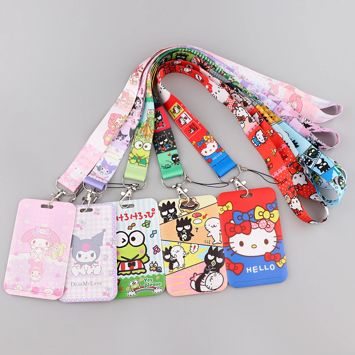 

Cartoon Frog Credential Holder Cute Cat Neck Strap Lanyard Keychain Holder ID Card Passport Hanging Rope Lariat Lanyard