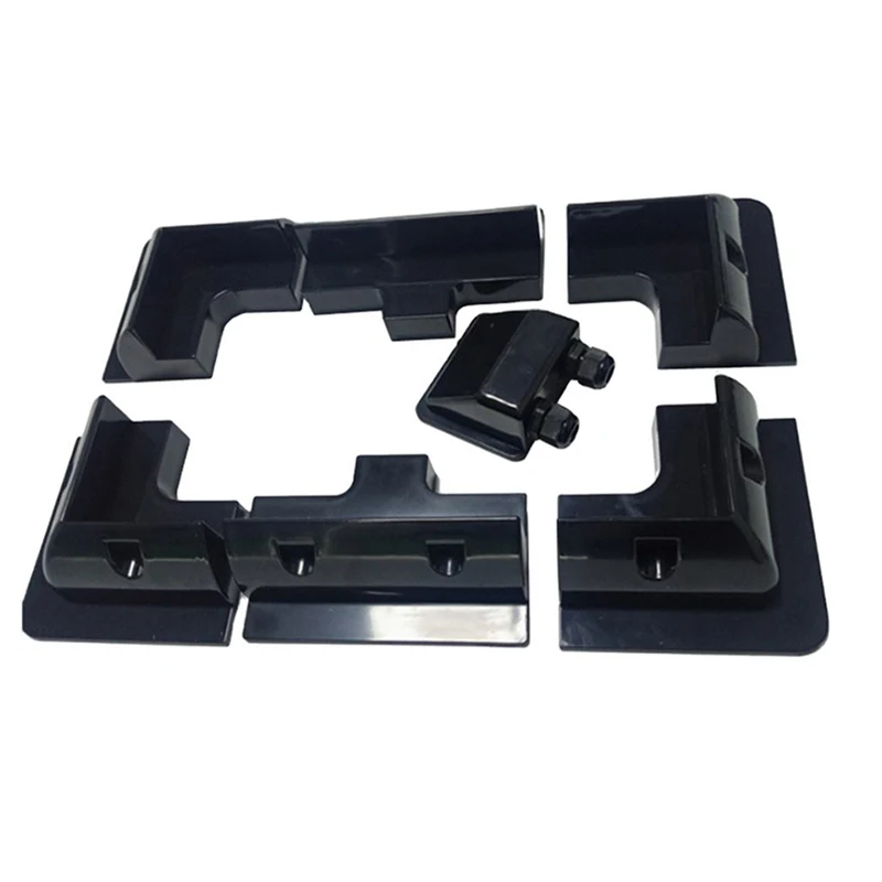 

7 Pcs ABS Solar Bracket For Yacht Plastic Solar Panel Clamp For Motor Home Waterproof Base No Drilling Solar Bracket Accessories