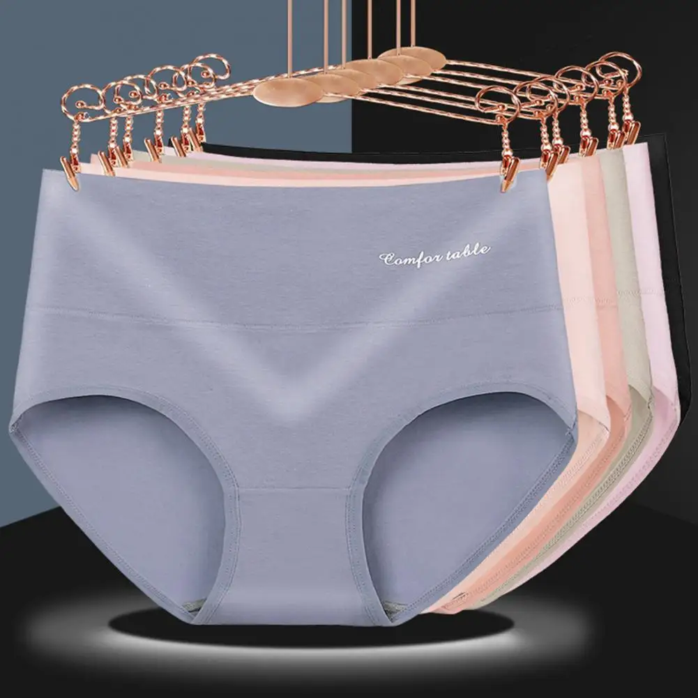 

Convenient Cotton Women Briefs Excellent Elasticity Fabric High Waist Sexy Women Underwear for Daily Sexy High Waist Briefs