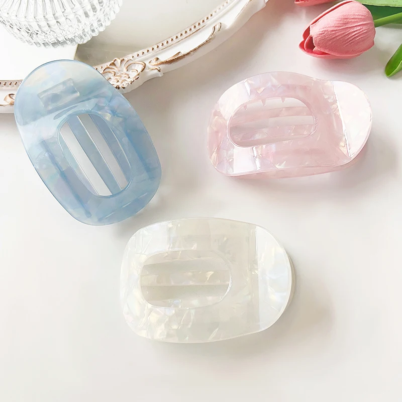 Зажимы для волос y2k плоские зажимы с сильным захватом гибкие зубья удобный