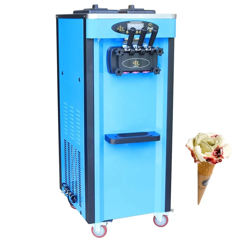 

Аппарат для приготовления мороженого для ресторанов и планшетов из нержавеющей стали, вертикальный триколор 2 + 1