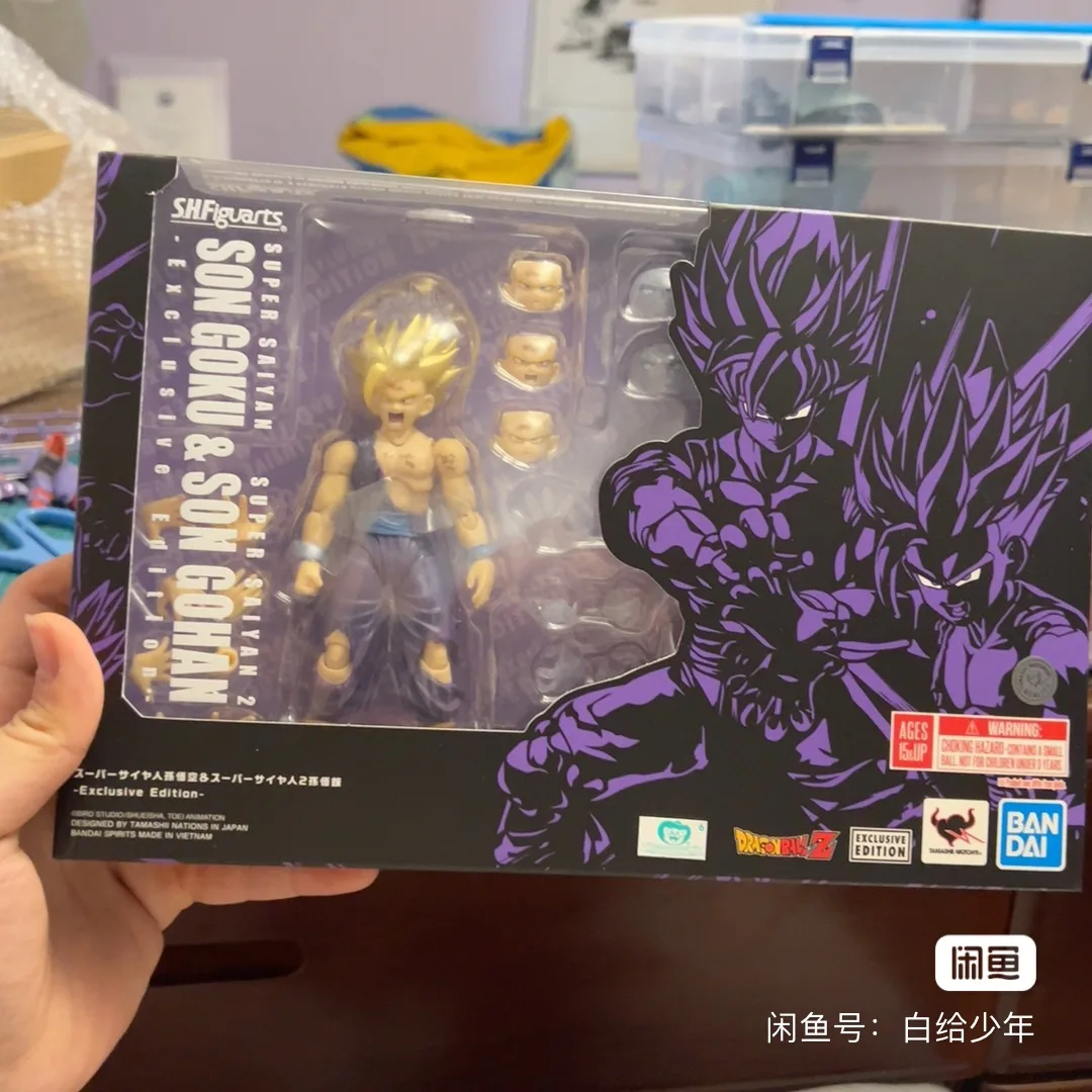 Оригинальная статуэтка Bandai Dragon Ball Sdcc 2023 Женская эксклюзивная Статуэтка Super Saiyan Son
