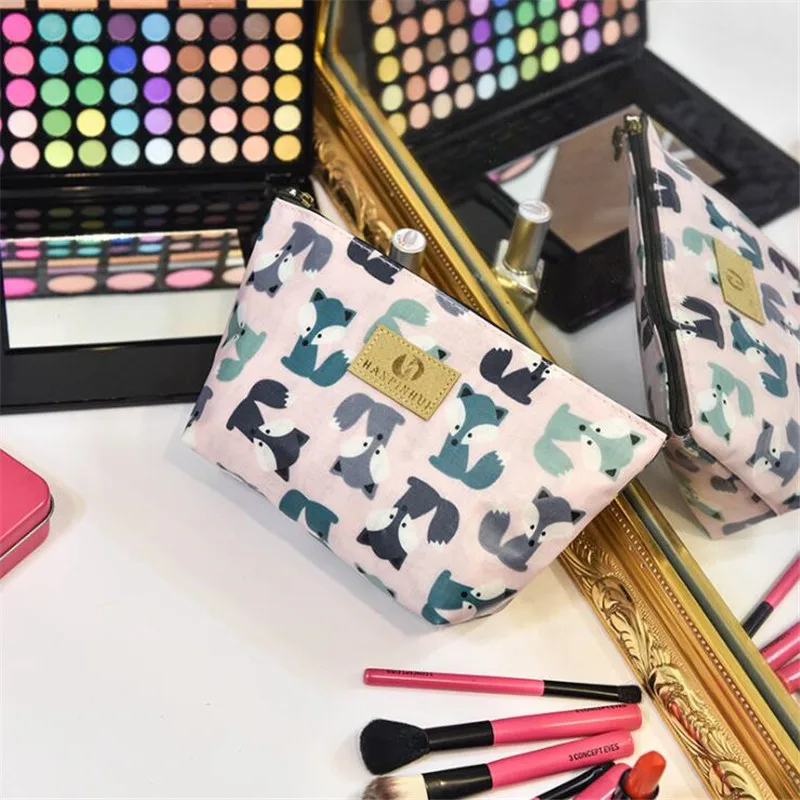 

Cute cartoon print pattern ladies travel storage bag toiletries finishing cosmetic bag portable cosmetic bag