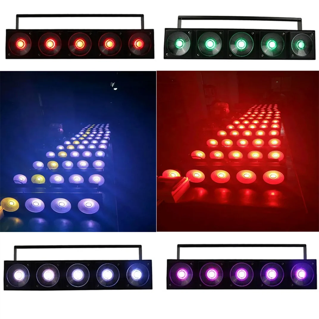 Stage Lights 5X30W Matrix LED Lights RGB Effect Lights DJ Matrix Lights Disco DMX Nightclub Lighting Equipment