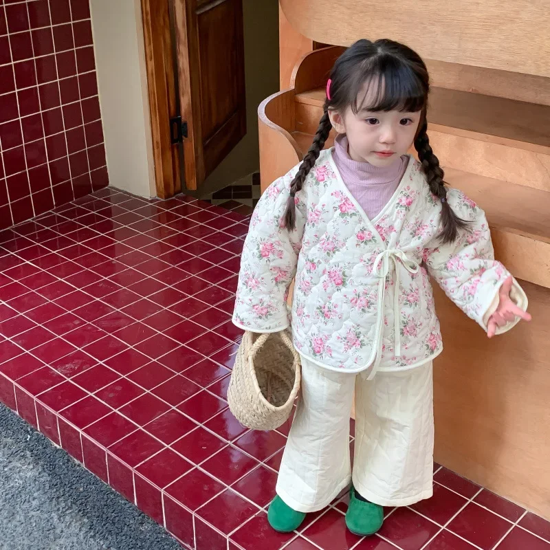 Парки для девочек на осень и зиму толстые хлопковые вельветовые парки с зажимом