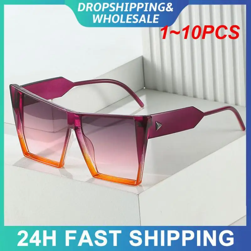 

1~10PCS Uv400 Eyewear Cat Eye Connecting Sunglasses In Europe And America Goggles Fashion Borderless Star Punk Vintage