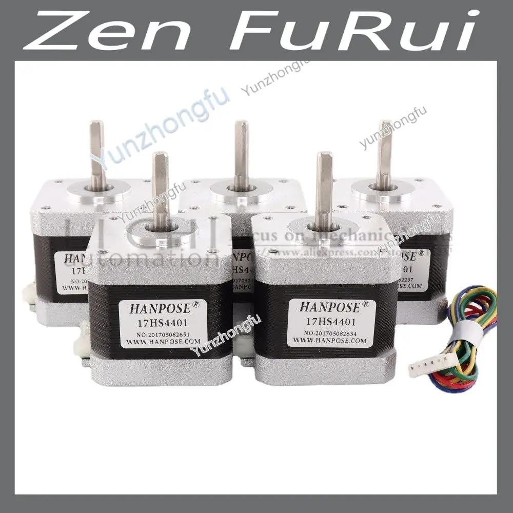 

Шаговый электродвигатель Nema17, Nema 17 42bygh 1,7 А (17HS4401), 50 шт., для ЧПУ XYZ и 3D принтера (2)